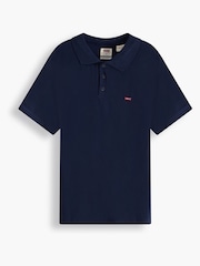 Темно-синий - Levi's® Housemark 100% Cotton Polo Shirt - Image 3 of 4