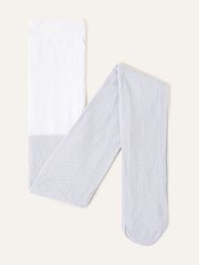 Monsoon White Annette Sparkle Tights - Image 1 of 2