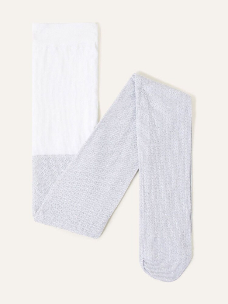Monsoon White Annette Sparkle Tights - Image 1 of 2