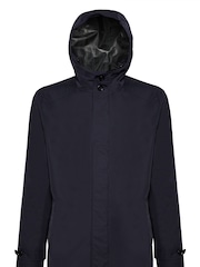 Geox Mens Bayle Blue Parka Jacket - Image 1 of 5