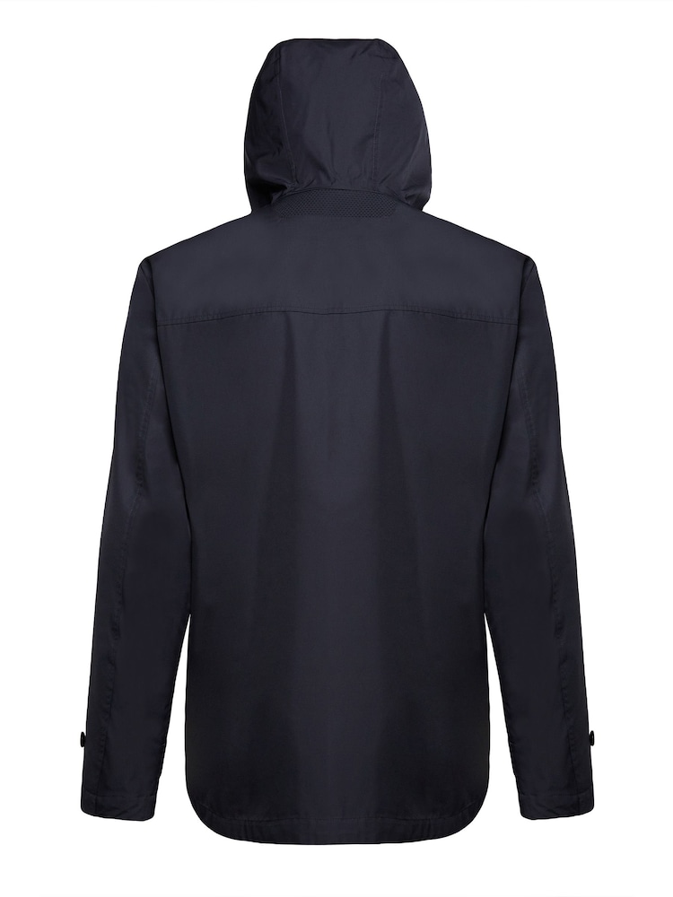Geox Mens Bayle Blue Parka Jacket - Image 2 of 5