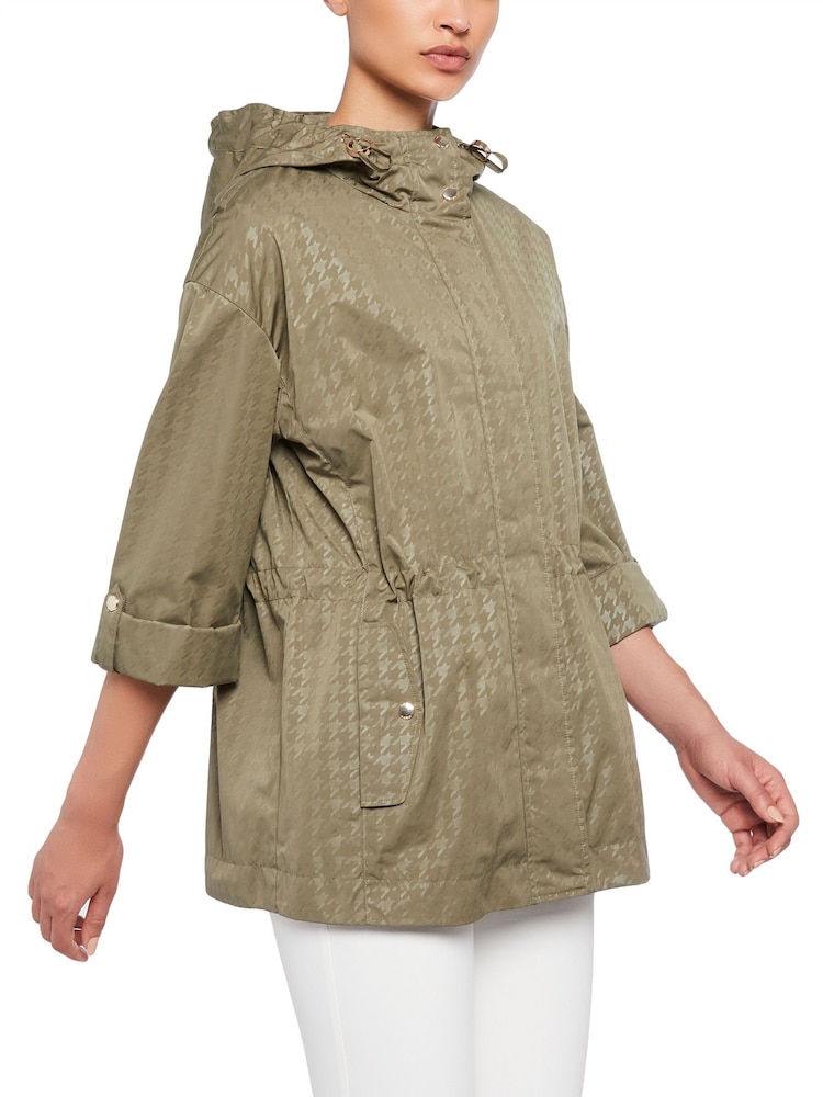 Geox Womens Green Faviola Mid Parka Jacket - Image 1 of 6