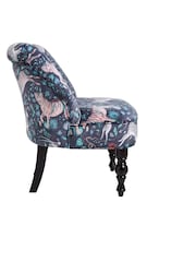 Emma Shipley Navy Blue Langley Protea Velvet Chair - Image 4 of 4