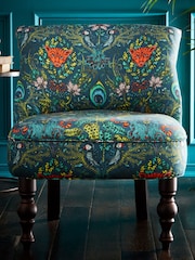 Emma Shipley Navy Blue Langley Amazon Velvet Chair - Image 1 of 4