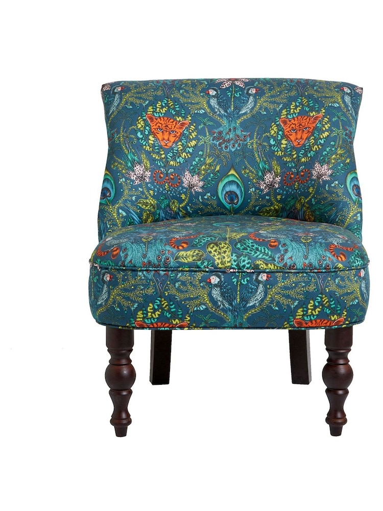 Emma Shipley Navy Blue Langley Amazon Velvet Chair - Image 2 of 4
