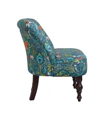 Emma Shipley Navy Blue Langley Amazon Velvet Chair - Image 3 of 4