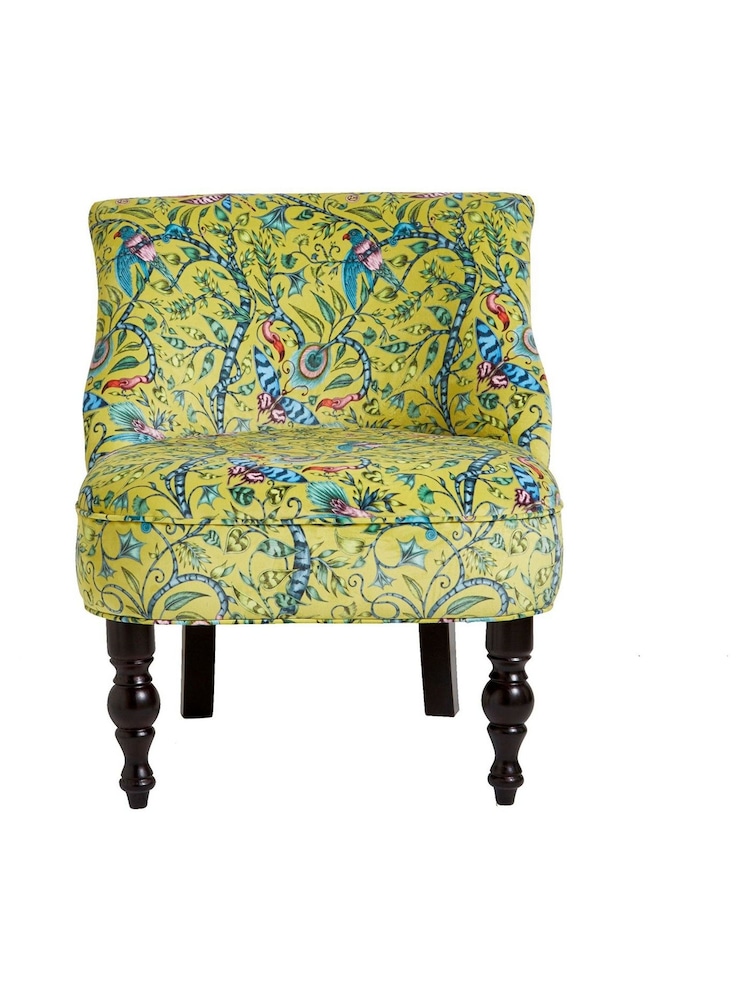 Emma Shipley Lime Green Langley Rousseau Velvet Chair - Image 2 of 4