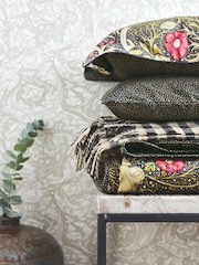 Morris & Co. Black Seaweed Cotton Percale Housewife Pillowcase - Image 1 of 3