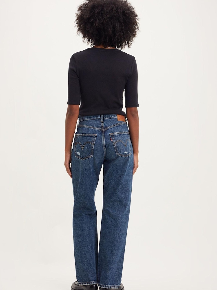 Levi's® Indigo Destructed 501® '90s Straight Fit Jeans - Image 2 of 8