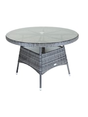 Charles Bentley Grey Garden 4 Piece Rattan Dining Set - Image 4 of 5