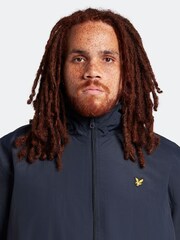 Lyle & Scott Navy Blue Plus Size Hooded Jacket - Image 4 of 5