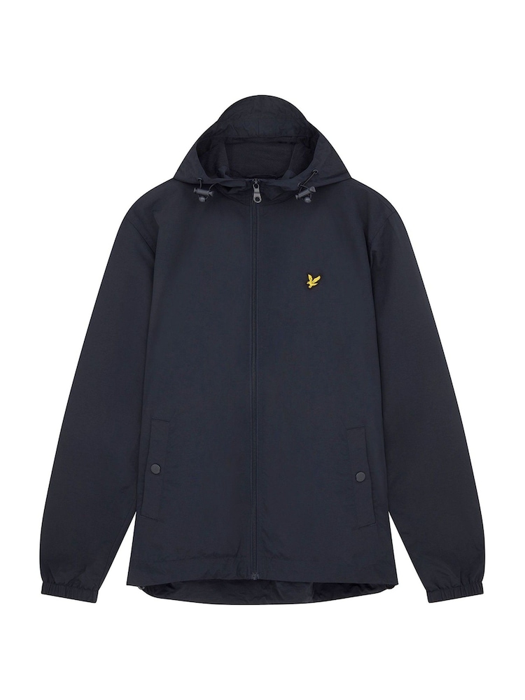 Lyle & Scott Navy Blue Plus Size Hooded Jacket - Image 5 of 5