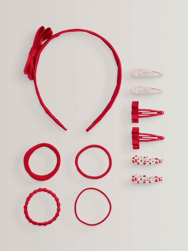 Red School Hair Accessories Set - Image 1 of 7