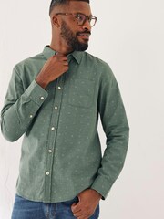FatFace Green Cluster Print Shirt - Image 1 of 4