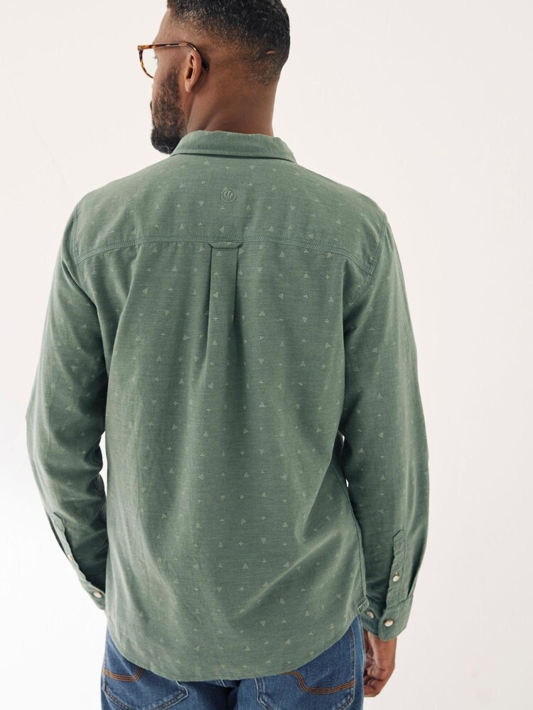 FatFace Green Cluster Print Shirt - Image 2 of 4