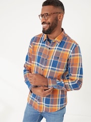 FatFace Orange Botany Check Shirt - Image 1 of 4