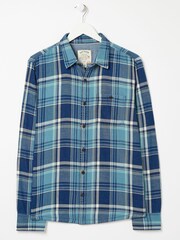 FatFace Green Botany Check Shirt - Image 6 of 6