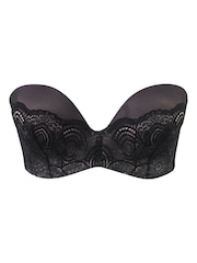 Noir - Wonderbra Ultimate Soutien-gorge sans bretelles en dentelle Refined Glamour - Image 5 of 5