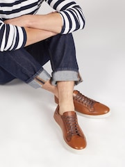 Jones Bootmaker Mens Simon Leather Trainers - Image 1 of 6