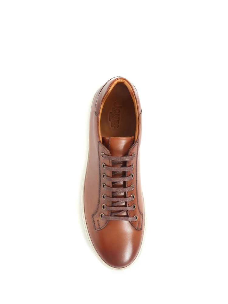 Jones Bootmaker Mens Simon Leather Trainers - Image 6 of 6