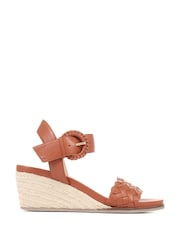 Jones Bootmaker Ladies Luana Leather Wedge Sandals - Image 2 of 6