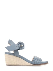 Jones Bootmaker Ladies Luana Leather Wedge Sandals - Image 2 of 6
