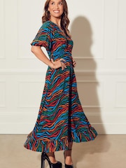 Myleene Klass Printed Midi Tea Dress - Image 1 of 5