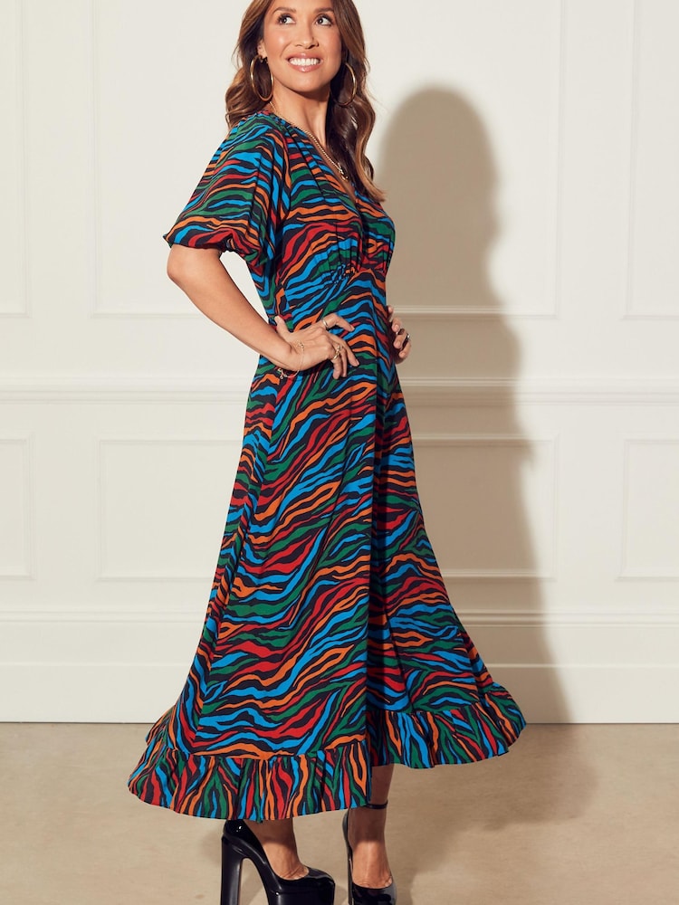 Myleene Klass Printed Midi Tea Dress - Image 1 of 5