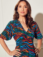 Myleene Klass Printed Midi Tea Dress - Image 3 of 5