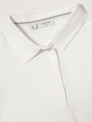 Calvin Klein Golf White Performance Cotton Pique Polo Shirt - Image 2 of 3
