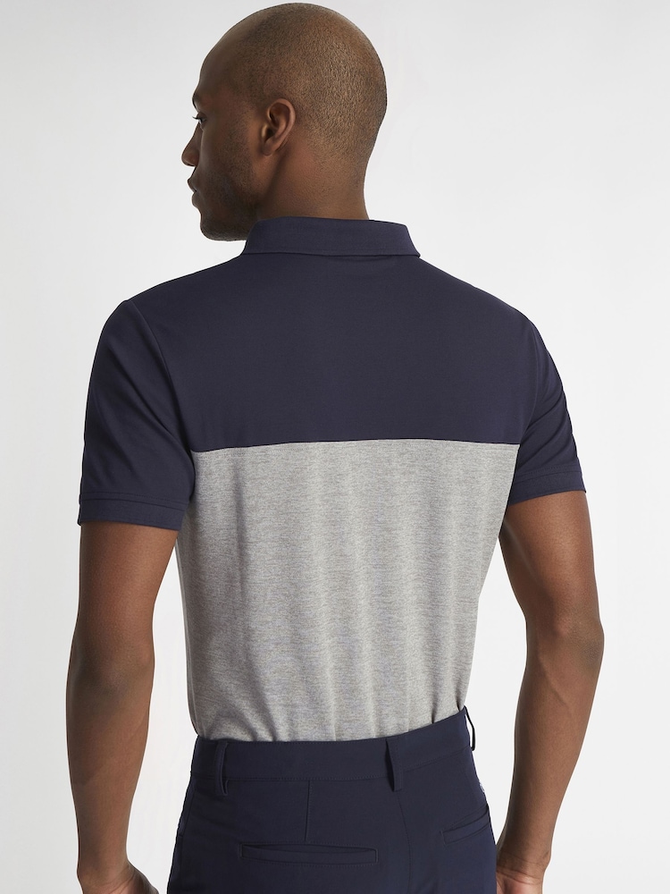 Calvin Klein Golf Colourblock Polo Shirt - Image 2 of 8