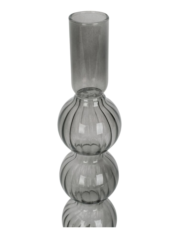 pt, Black Large Swirl Bubbles Glass Candle Holder - Image 4 of 4