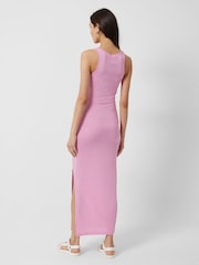 French Connection Purple Solid Meadow Jersey Racer Back Bodycon Dress - Image 2 of 4