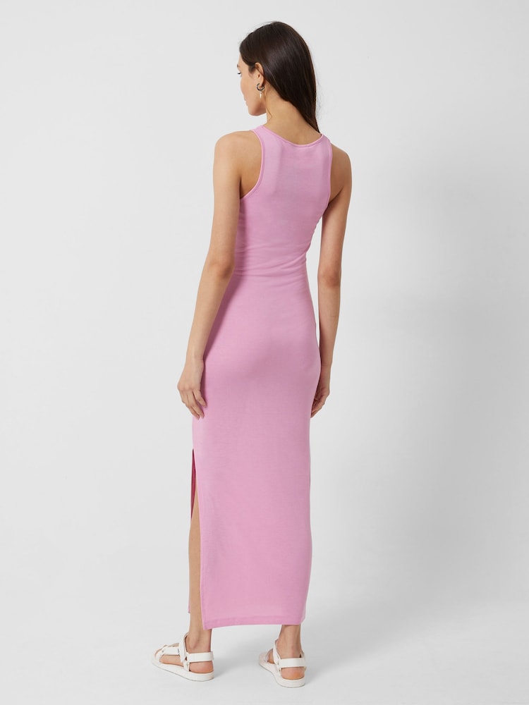 French Connection Purple Solid Meadow Jersey Racer Back Bodycon Dress - Image 2 of 4