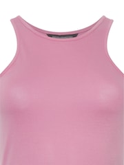French Connection Purple Solid Meadow Jersey Racer Back Bodycon Dress - Image 4 of 4