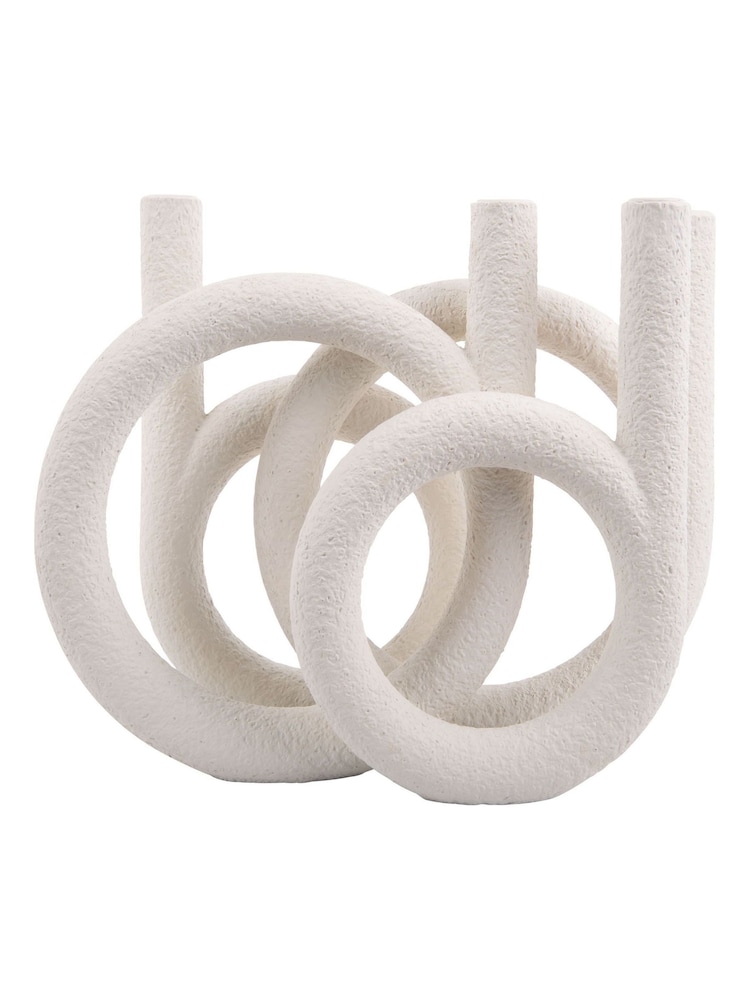 pt, White Resin Rings Candle Holder - Image 3 of 3