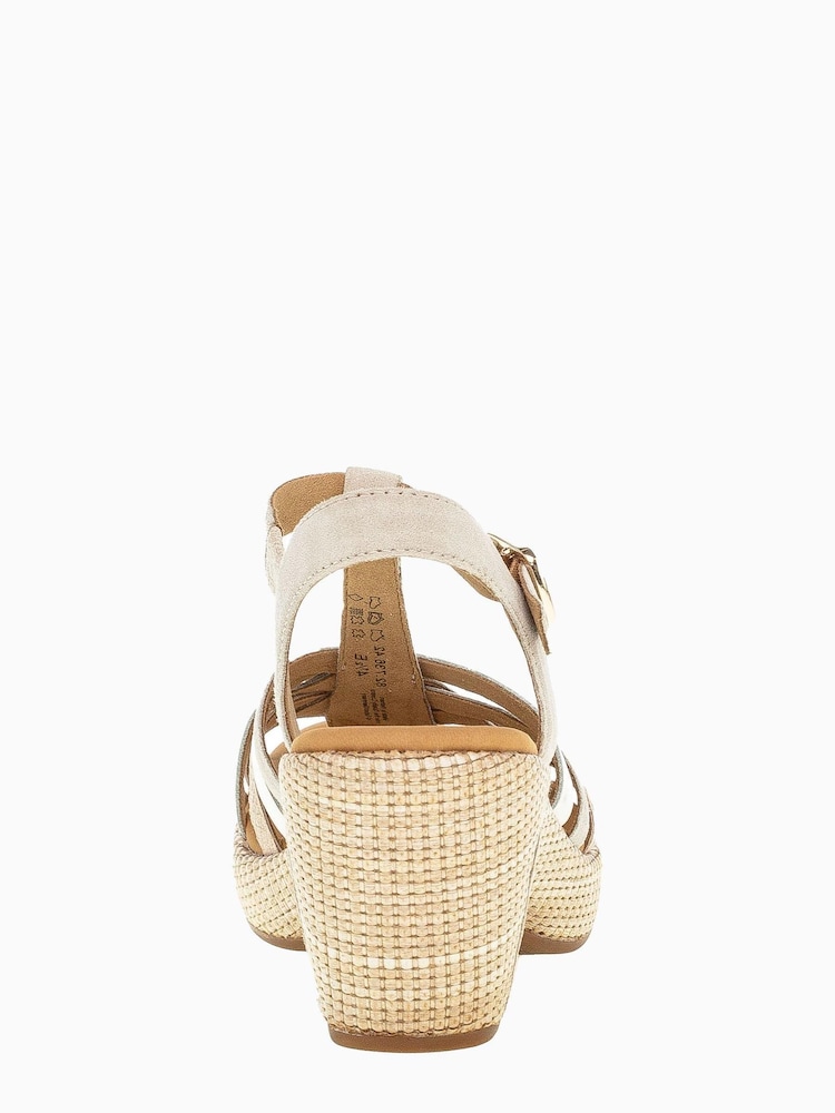 Gabor Cheri Leinen Combination Suede Sandals - Image 5 of 5
