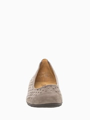 Gabor Ruffle Suede Ballerina Style Shoes - Image 4 of 5