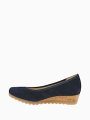Gabor Epworth Schilf Suede Casual Wedges - Image 3 of 6