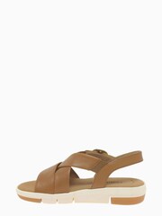 Gabor Sunshine Brown Cognac Leather Sandals - Image 4 of 5