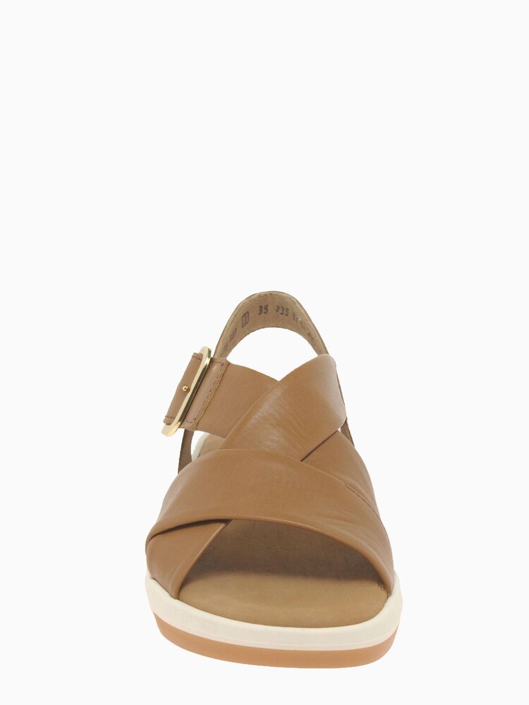 Gabor Sunshine Brown Cognac Leather Sandals - Image 5 of 5
