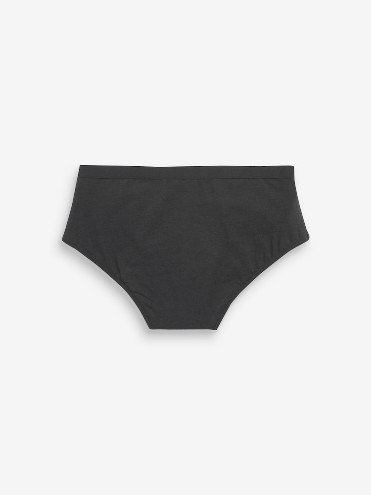 Zwart - 2 Verpakking van lichte menstruatie-onderbroeken voor tieners (7 - 16 jr) - Image 4 of 5