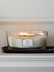 Woodwick White Ellipse Linen Scented Candle - Image 1 of 2