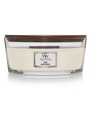 Woodwick White Ellipse Linen Scented Candle - Image 2 of 2