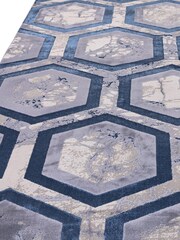 Asiatic Rugs Blue Aurora Hexagon Rug - Image 5 of 5