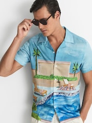 Reiss Cola Nelson Vintage Round Sunglasses - Image 3 of 8