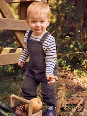 JoJo Maman Bébé Khaki Green Cord Dungarees - Image 1 of 7