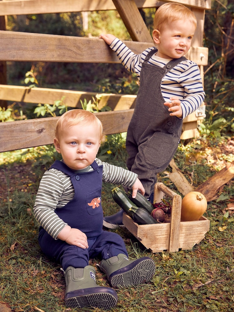 JoJo Maman Bébé Khaki Green Cord Dungarees - Image 2 of 7