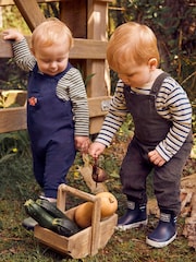 JoJo Maman Bébé Khaki Green Cord Dungarees - Image 3 of 7
