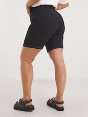 Simply Be Black 24/7 Mid Shorts - Image 2 of 4